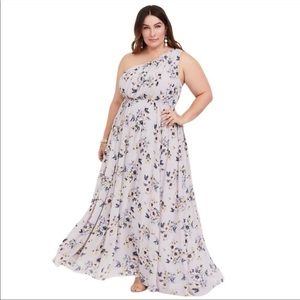 Torrid Floral One-Shoulder Maxi Dress